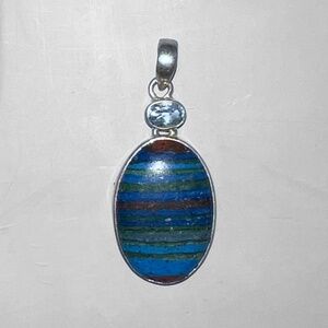 Rainbow Calsilica Pendant